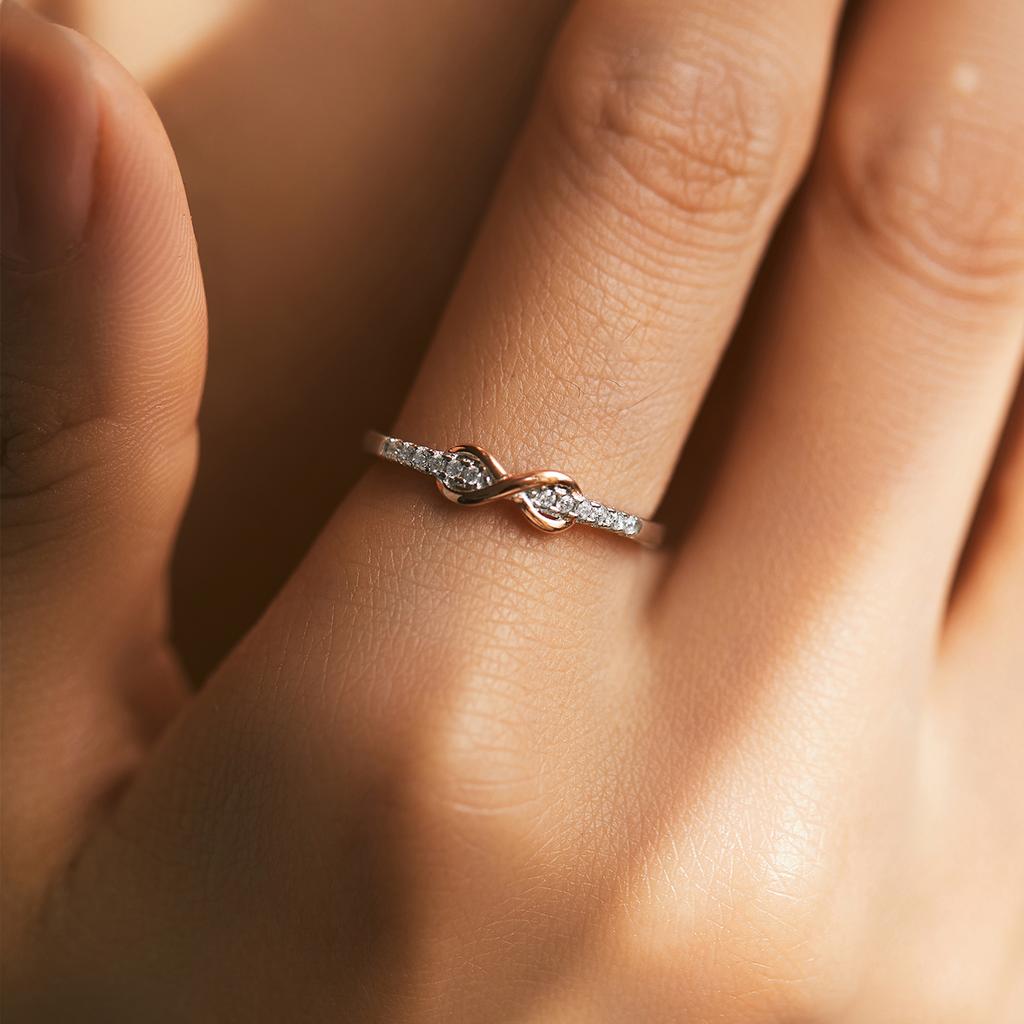 Solid 925 Sterling Silver Infinite Love Simple Ring Romantic Rose Gold Color Wedding Ring For Women Fine Jewelry Gift