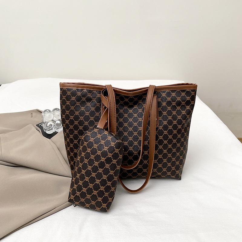 

Сумка большой вместимости женская для поездок на работу, персонализированная сумка-тоут, новая красивая нишевая трендовая сумка через плечо, фактурная женская сумка