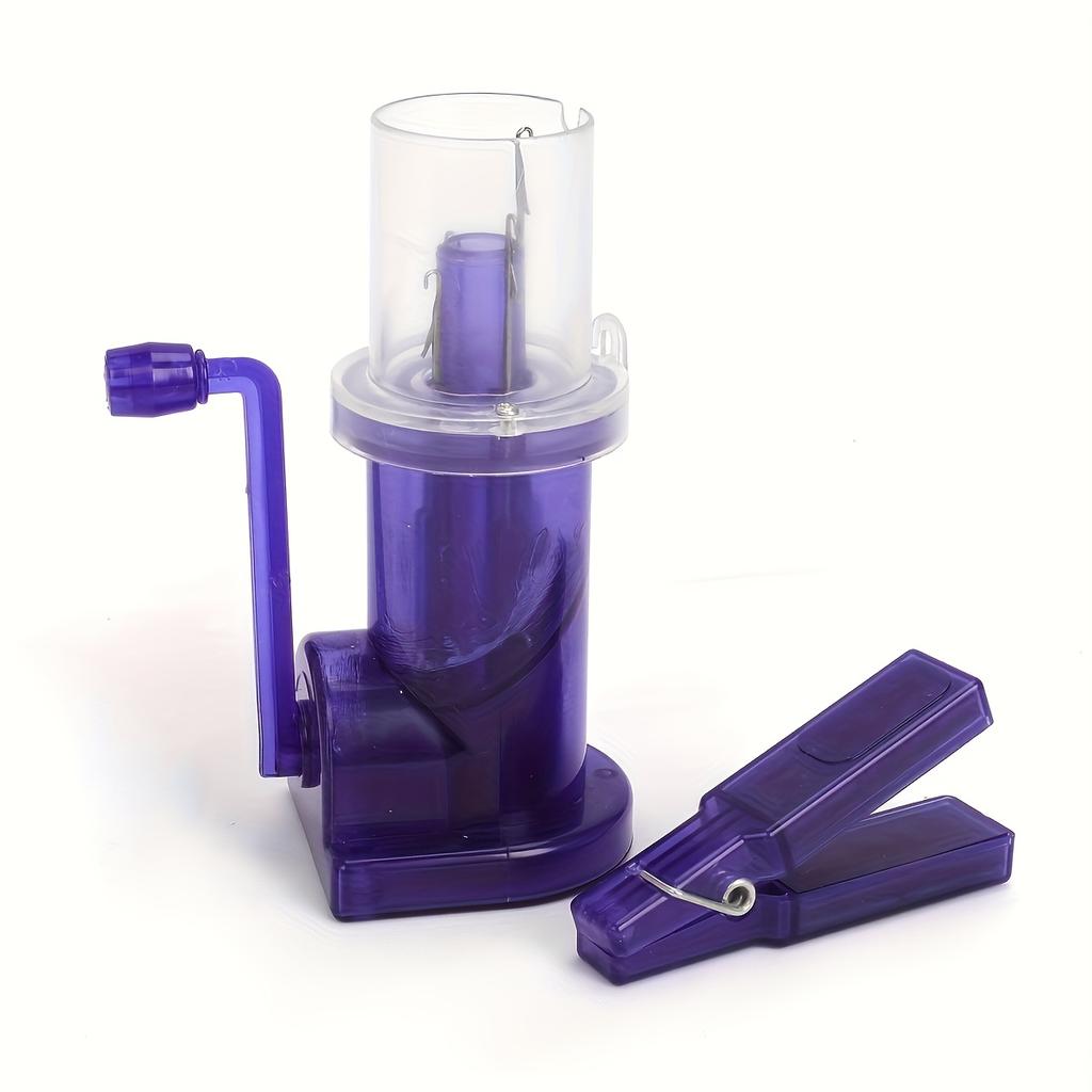 1pc Manual Hand Crank Knitting Loom 3-Needle Portable Craft Tool for DIY Bracelets, Gloves & Accessories Knit Accessories And Supplies Crafting Tool,