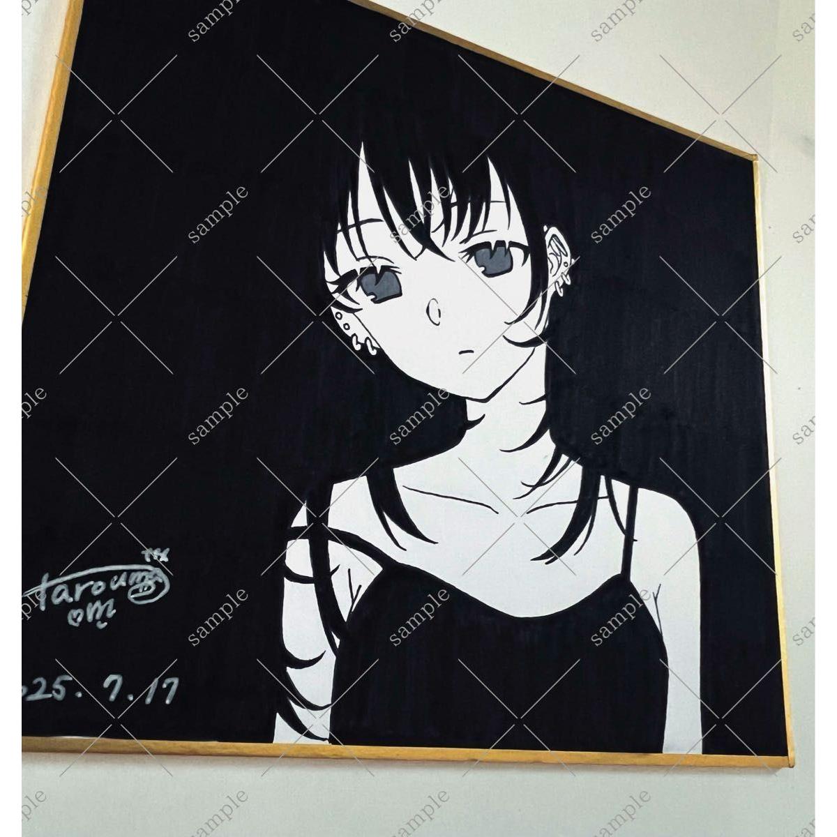 Used Hand-drawn illustration Handwritten Mini colored paper Analog Illness Monochrome