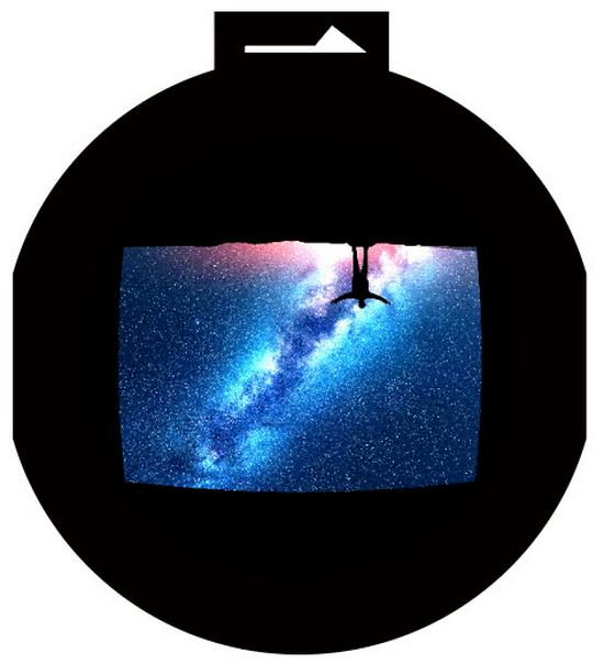 Starry Sky Moon Lamp - Creative LED Projection Night Light with Ghost Face Expressions, USB Decorative Lamp.