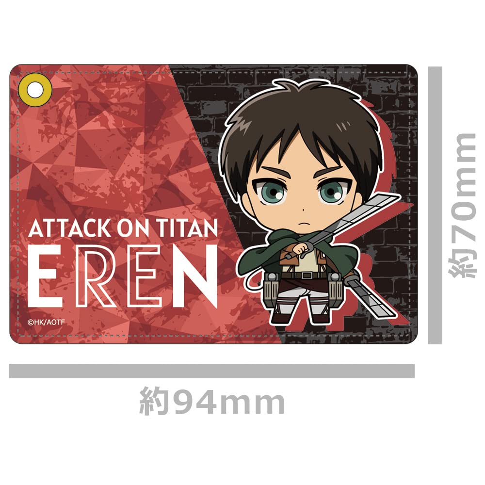 Attack on Titan Synthetic Leather Pass Case G [Eren]