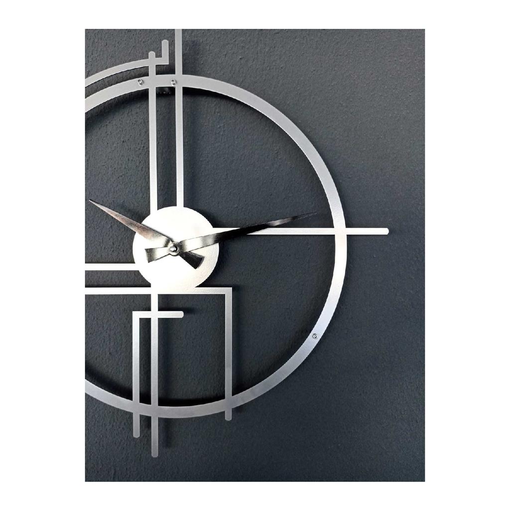 Querencia Metal Black Wall Clock 1.5 Mm Thickness 50 X 50 Cm