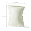 Elegant French Cream Ceramic Vase for Flowers, Light Luxury Home Decor Ornament