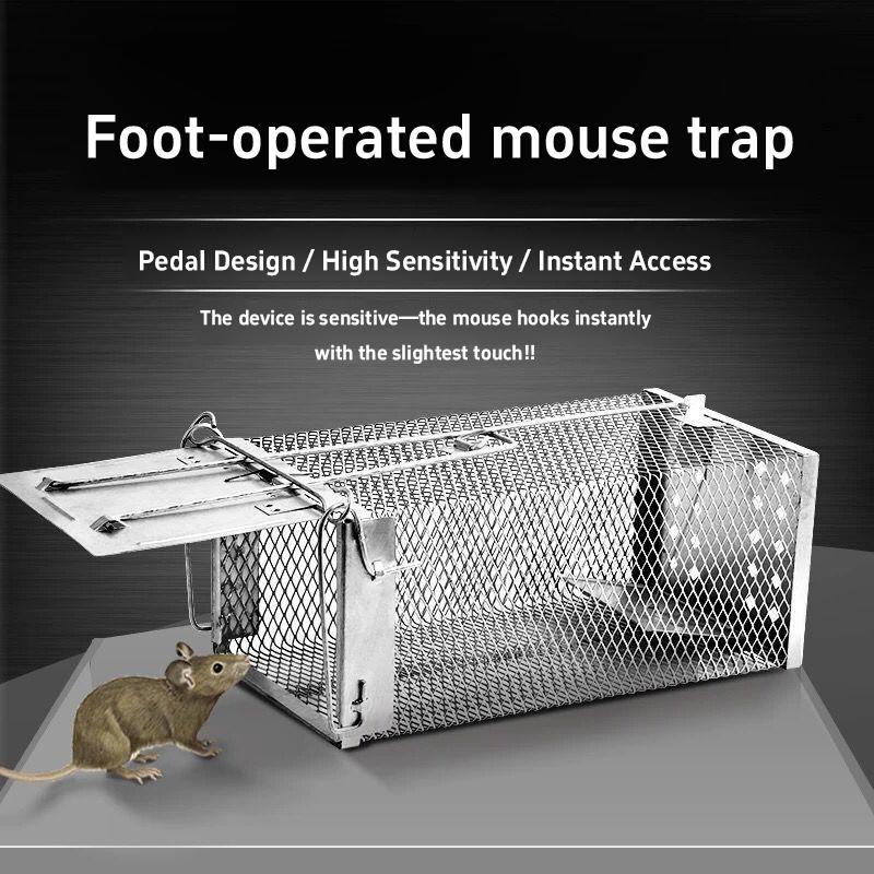 Автоматическая клетка-ловушка для мышей Ловушка для крыс Живая гуманная клетка-ловушка Домашнее устройство для контроля грызунов Эффективная гуманная клетка для ловли мышей