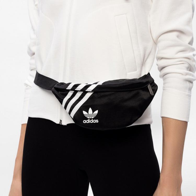 adidas Originals Trefoil Small Logo Nylon Chest Bag Unisex Bags Black GD1649