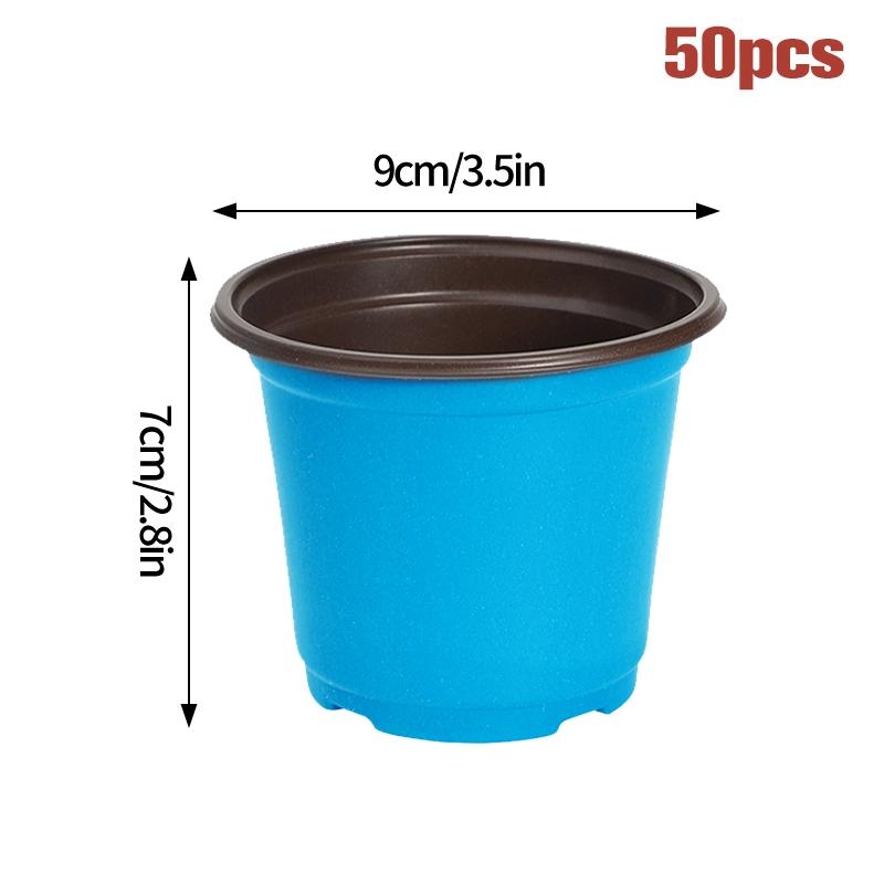 10/20/50Pcs Flower Pots Plant Seedling Pot Succulent Pots Home Garden Decoration Pots For Plants Gardening Supplies