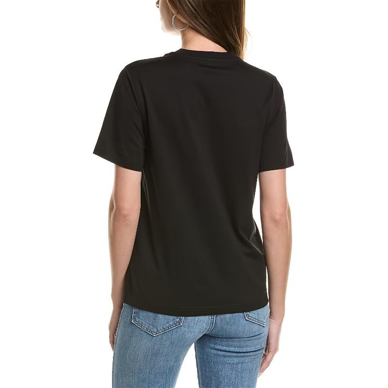 European Size Women'S Fashion | Casual Crew Neck T-Shirt with Geometric Pattern | Short Length, Summer Collection