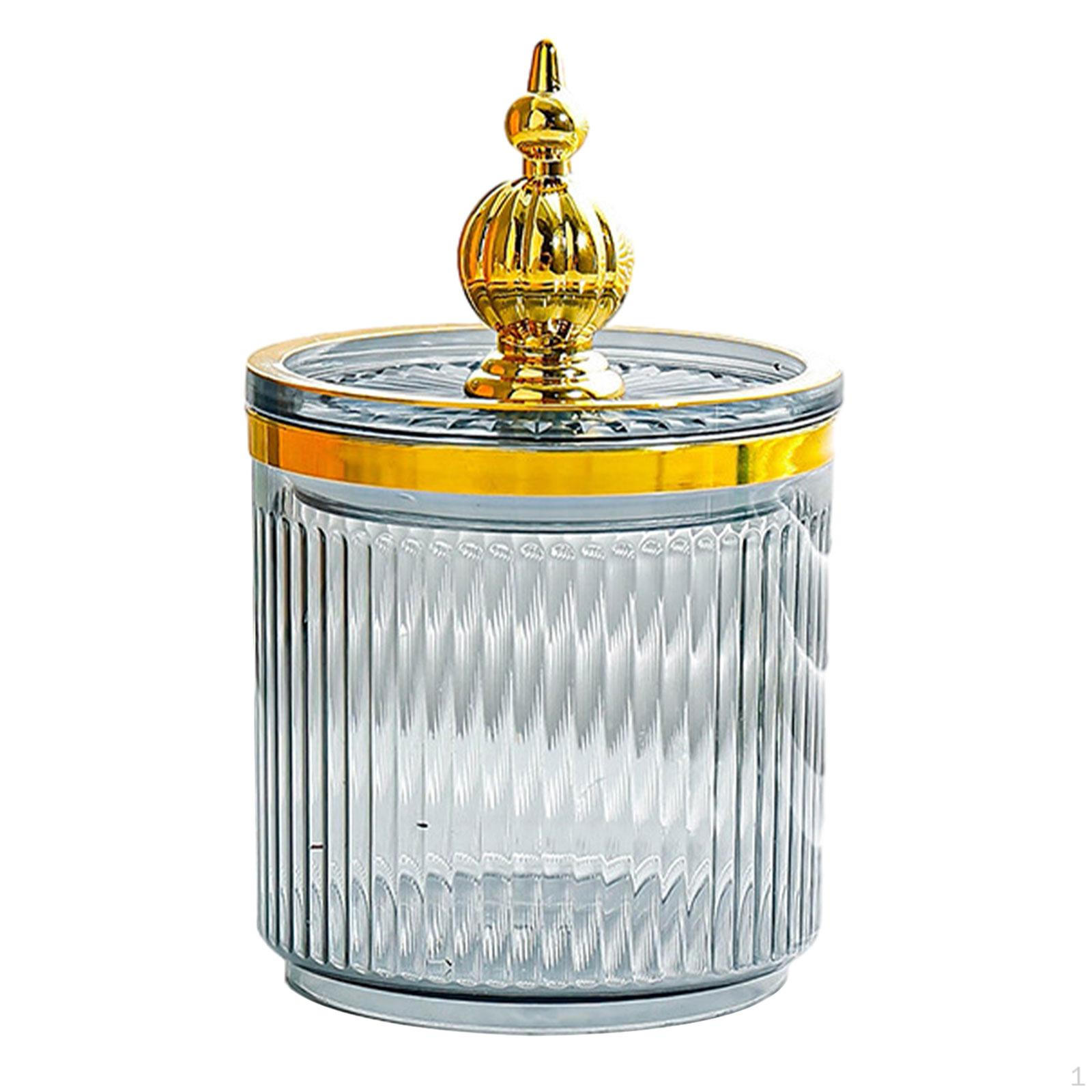 

Прозрачный акриловый держатель для ватных палочек с крышкой для туалетного столика в ванной gray