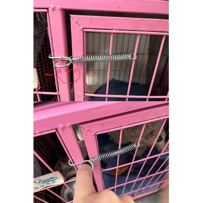 10pcs Spring Latch Hook for Cat, Bird, Rabbit Cages, Compatible with Large Bird, Parrot, Cat