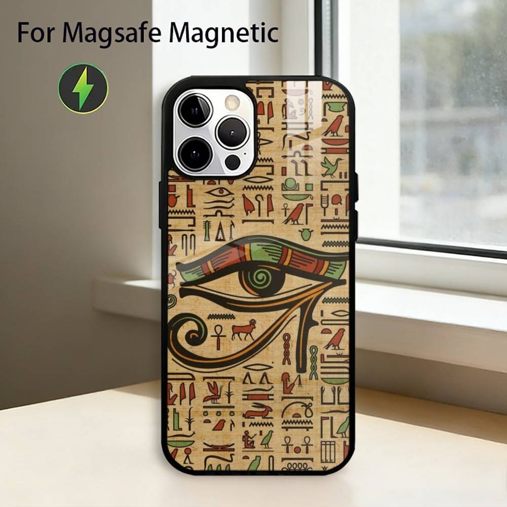 A-Art Ancient E-Egypt Phone Case For iPhone17,16,15,14,13,12,11 Plus,Pro Magnetic with Magsafe Wireless Charging