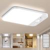 Yuzuku Motion Sensor LED Indoor Compact Ceiling Light with Memory Remote Energy Automatic Suitable for Emergency Use During Tape Easy No Construction