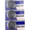Metal CR2450 Battery CR2450 3V Lithium Battery Highly Capacity Coin Cells Batteries for Small Electronic Devices