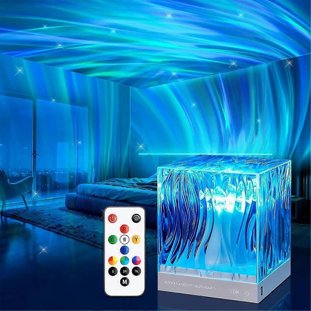 Northern Lights Aurora Projector Light,18 Colors Lighting Galaxy Projector Mood Lighting,remote Timer Projector Lights