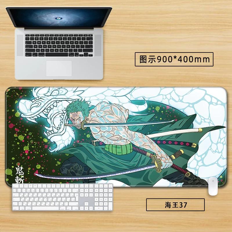 Anime Merchandise ONE PIECE Office Mouse Pad Oversized Boys Nautical King Animation Game Roronoa Zoro Computer Keyboard Cute Large Desktop Table Mat