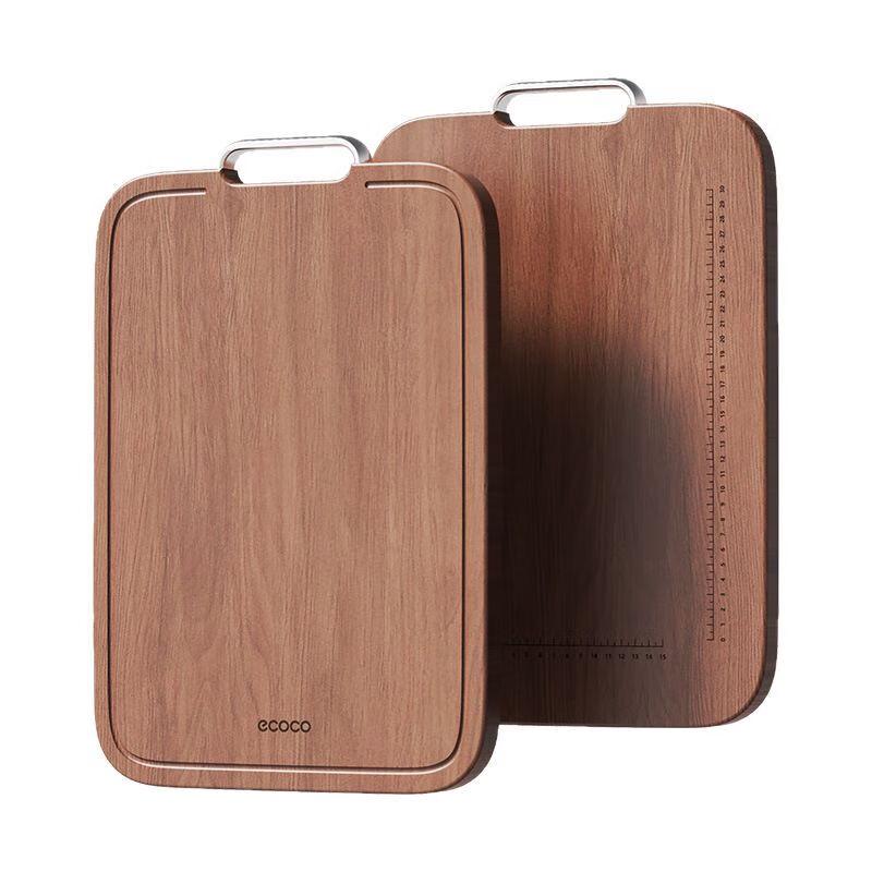 Ecoco Ebony Wood Double-Sided Cutting Board