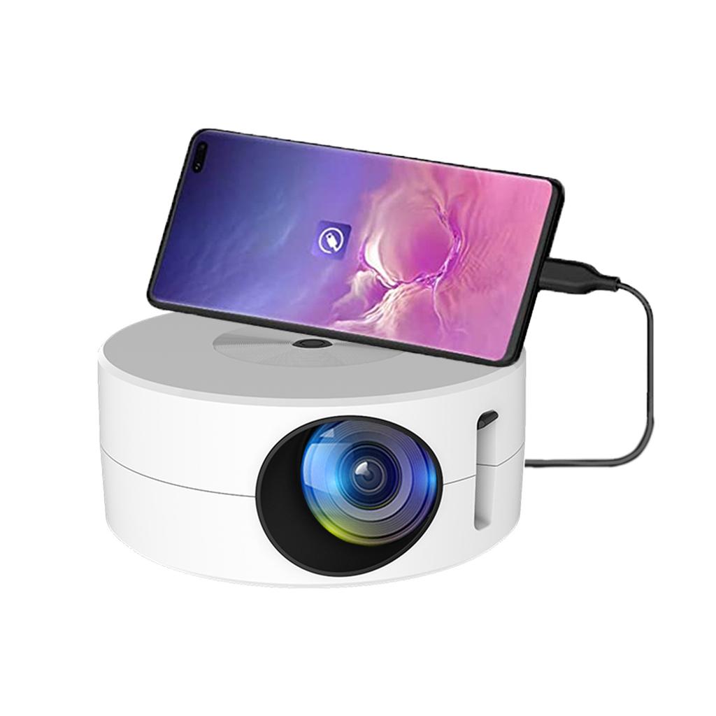 Mini Projector Screen 1080P 4K Portable Wired Projector Small Home Theater Kids Gift Cinema Video Smart HD TV Movie Media Player For IOS Android