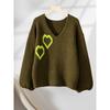 Autumn Women V-Neck Ruffles Sweater Long Sleeve Knitted Bottoming Flower Printing Pullovers Women Casual Sweater Winter