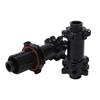 Mountain Bike Hub 24 Hole Brake Wheel Hub Folding Bike Barrel Shaft Aluminum Alloy Straight Pull for 6 Bolts Disc Brake