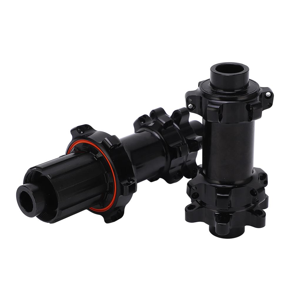 Mountain Bike Hub 24 Hole Brake Wheel Hub Folding Bike Barrel Shaft Aluminum Alloy Straight Pull for 6 Bolts Disc Brake