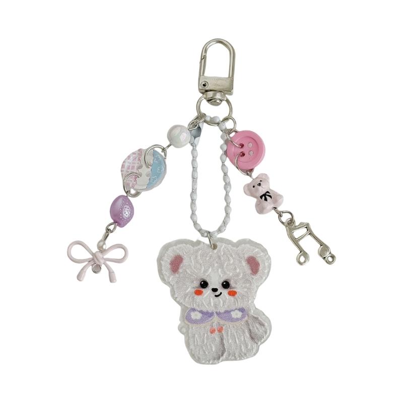 

Стильный брелок-подвеска Медведь Для Повседневного Использования Компактный Дизайн Украшение для Сумки Камеры Аксессуар 1