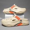 2025 Sommer Herren Hausschuhe Leichte EVA Herren Freizeitschuhe Lochschuhe Outdoor Garten Clogs Männliche Strand Flache Pantoletten