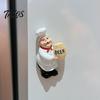 Kitchen Magnetic Decoration Cartoon Fat Chef Fridge Magnet, Hand-painted 3D Refrigerator Magnet Picture Photo Holder for Home Office Decorative