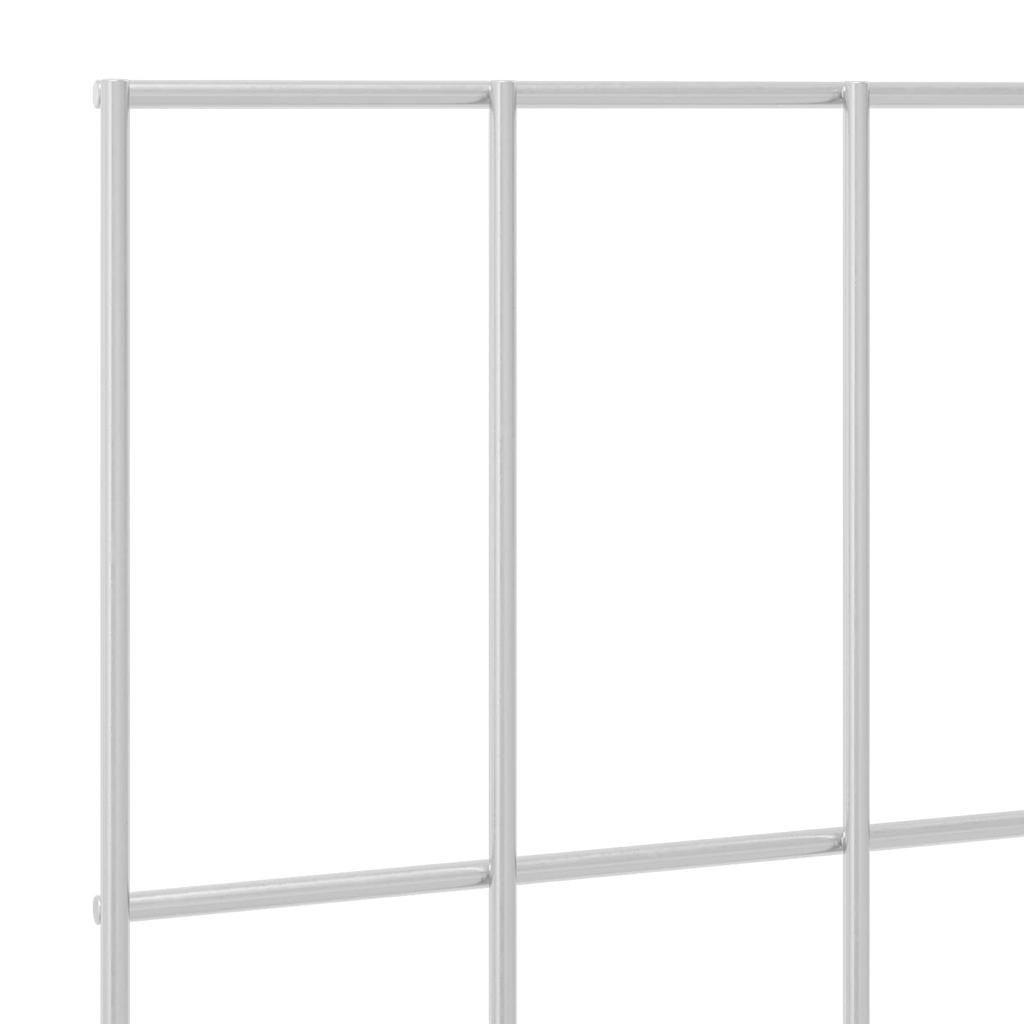 Garden Fence with Posts 12 pcs 95 x 50 cm Mesh Galvanized Steel