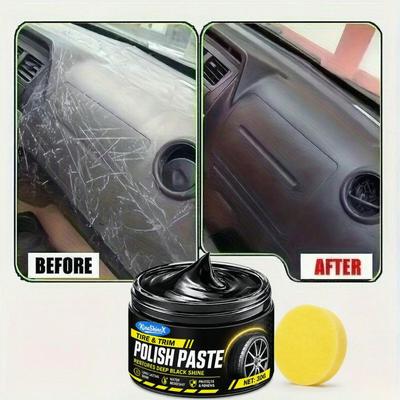 Autokratzerentferner & Innenraum-Politur Reparaturwachs, Lang anhaltende Schutzcreme für Reifen, Armaturenbrett & Verkleidungen Restorer