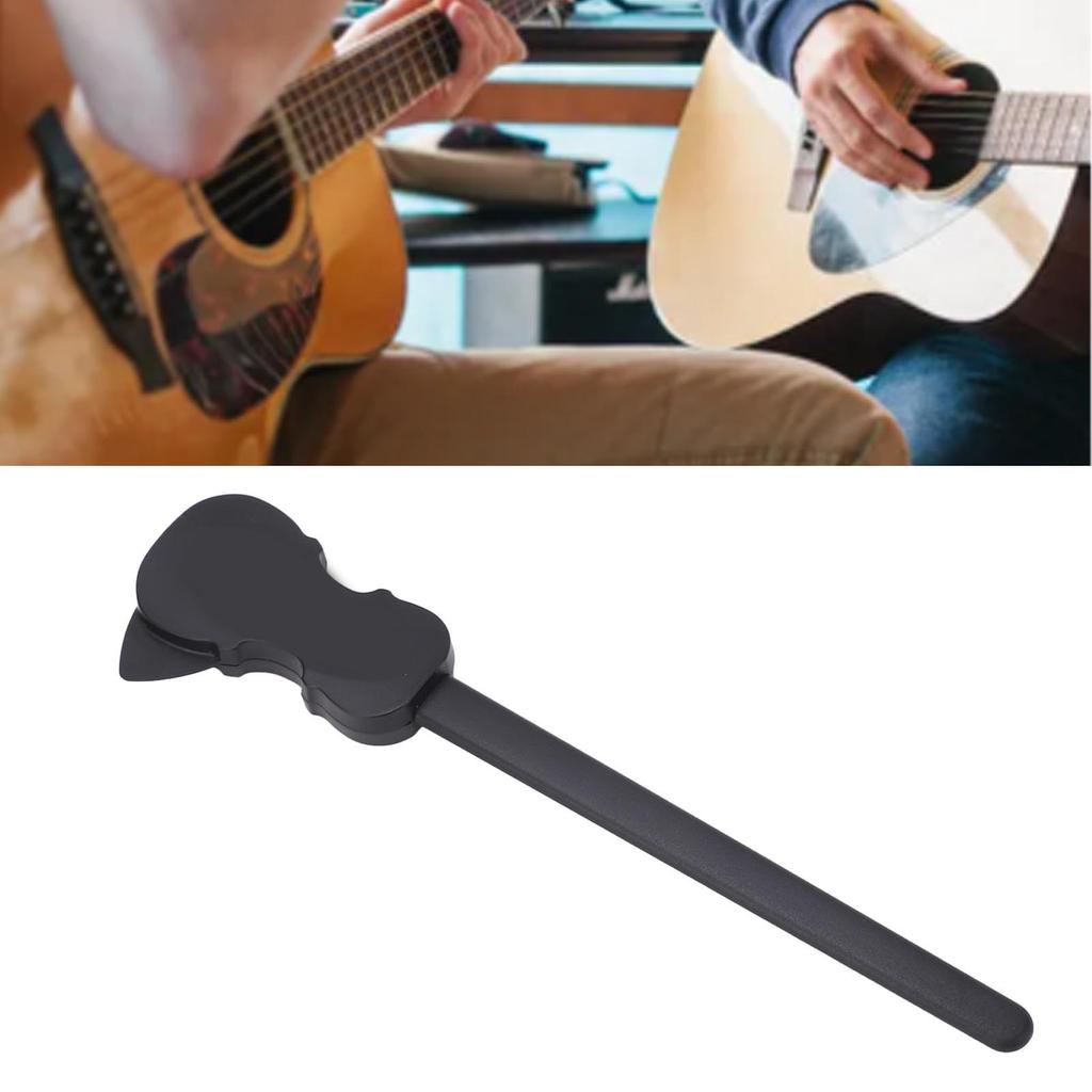 Plastic Guitar Bow with Pick Universal Design Double Sided Guitar Playing Bow for Stringed Instrumen