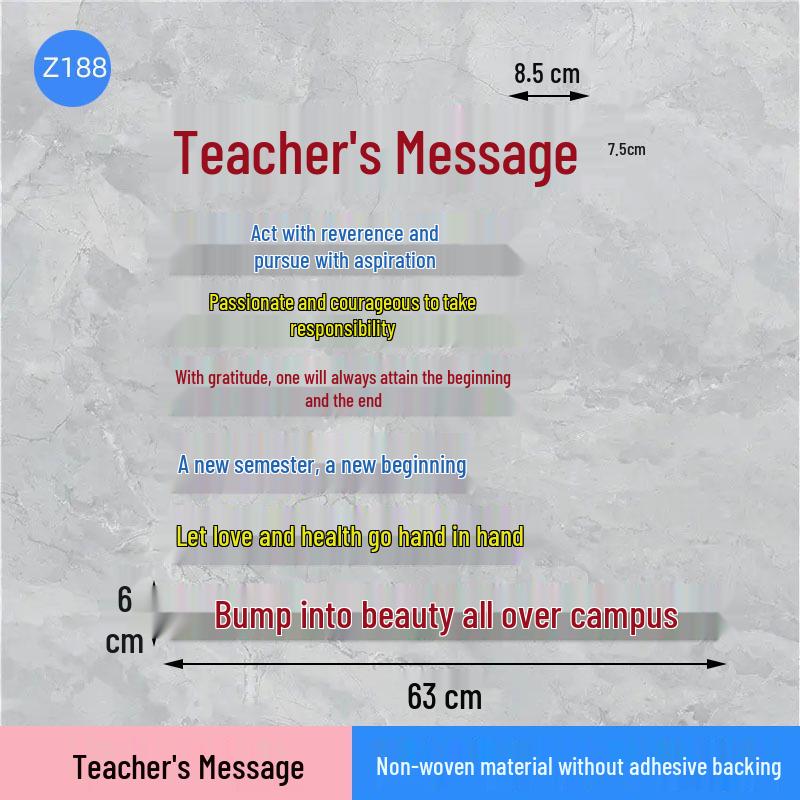 Welcome New Students Blackboard Wall Stickers - Classroom Slogans & Decorations for First Grade Semester Start