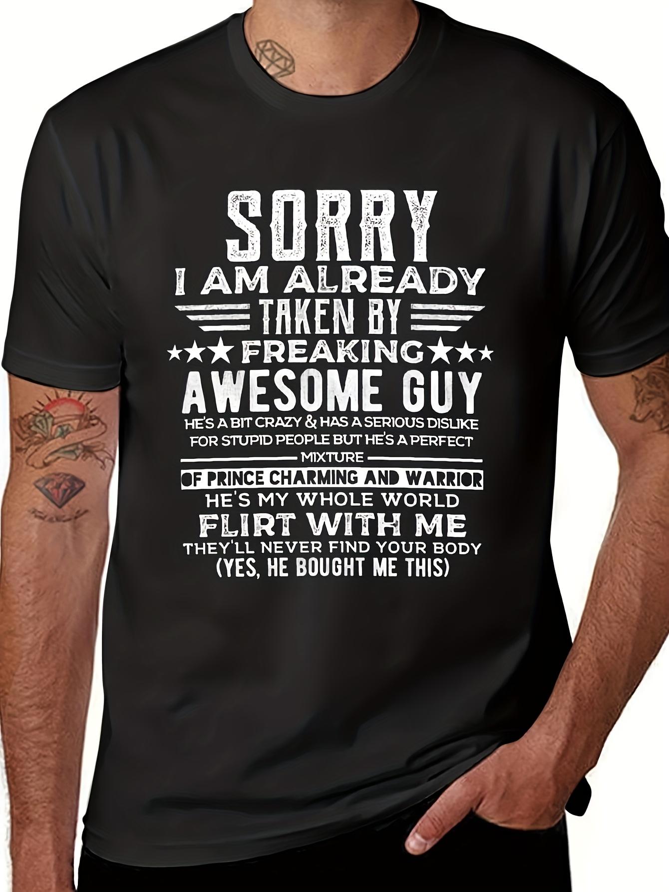 Long Sleeve T-Shirt y2k Sorry I m Already Black/White XL