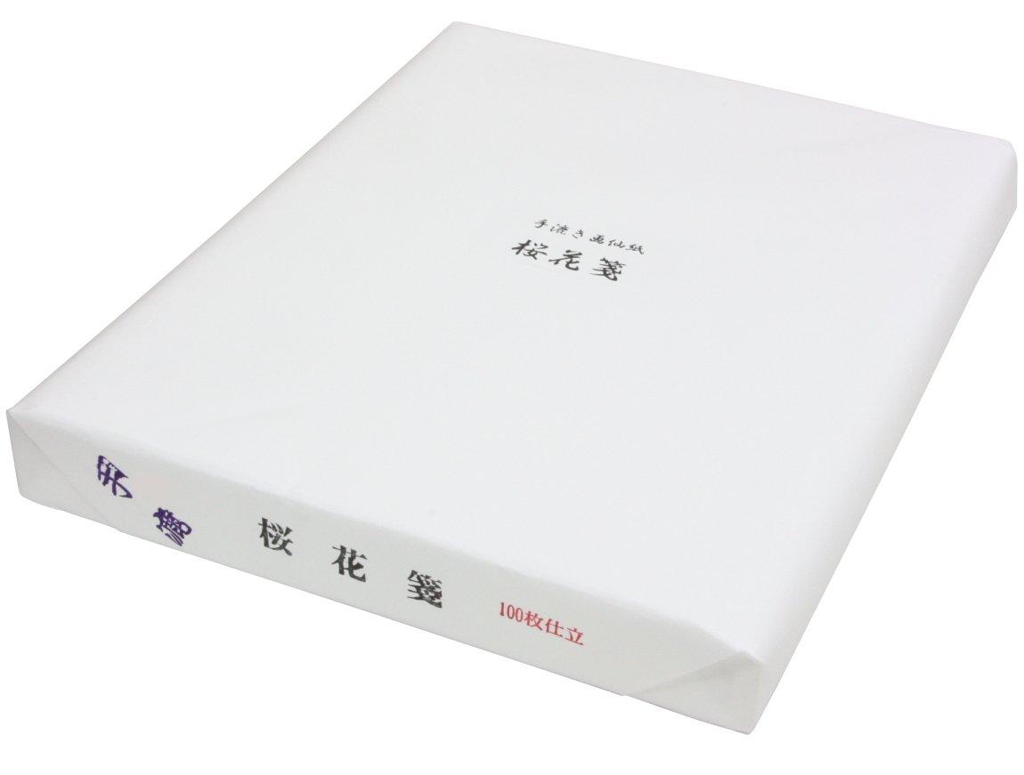 

Kobaido Calligraphy Handmade 100 x 136 Paper, Sakurakasen, Sheets, Half-Sized (35 cm) белый