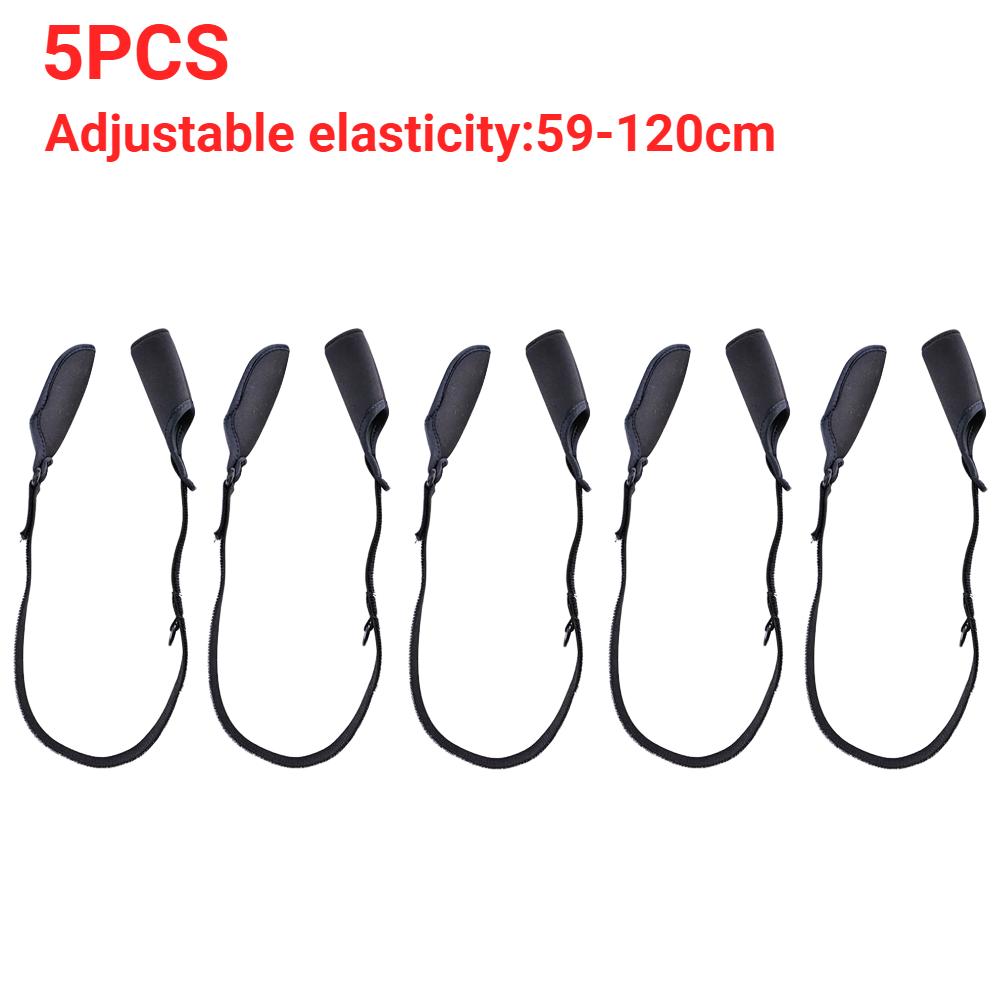 1-5PCS Fishing Rod Socks Srtap Fishing Pole Sleeves Belt Rod Protector Adjustable Rod Cover Protector for Fishing Rod Tube Case