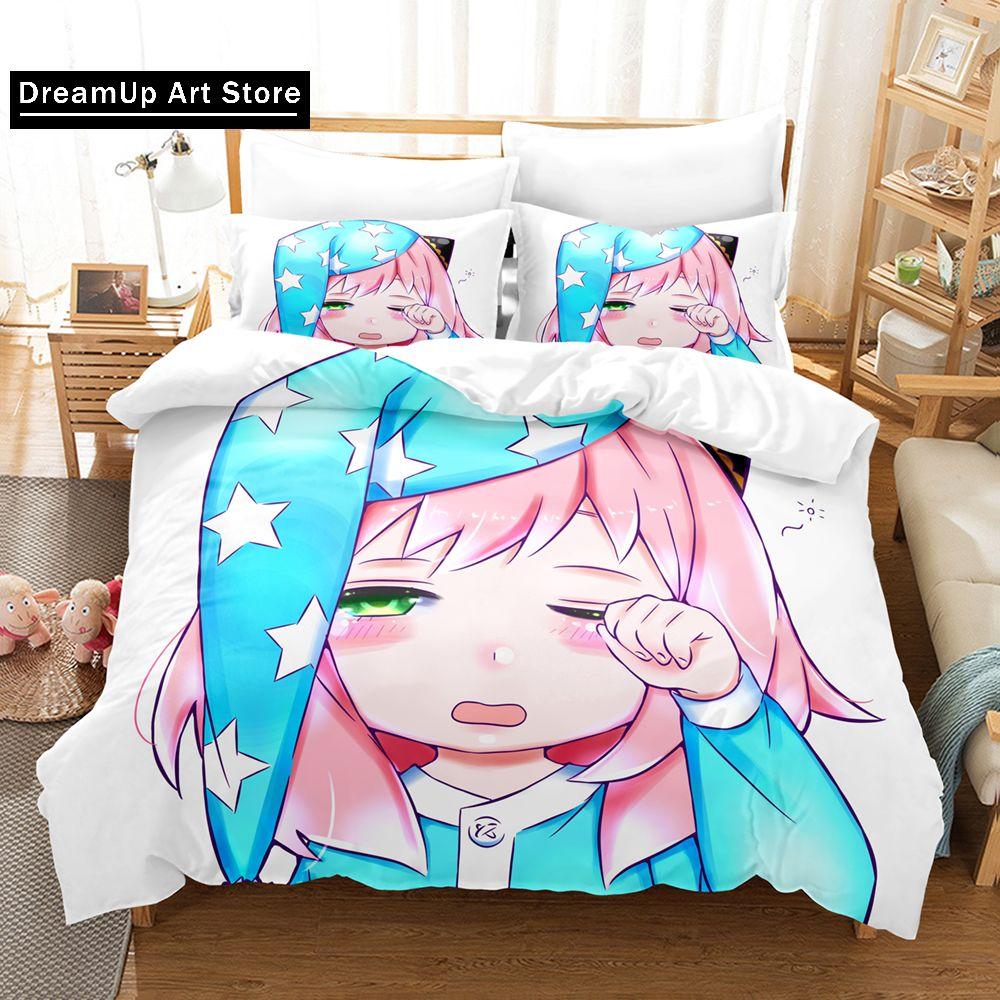 3D Anime SPY×FAMILY Anya Forger Comforter Bedding Sets Full Size Cartoon Duvet Cover Queen King Size Quilt Cover Pillowcase Sets