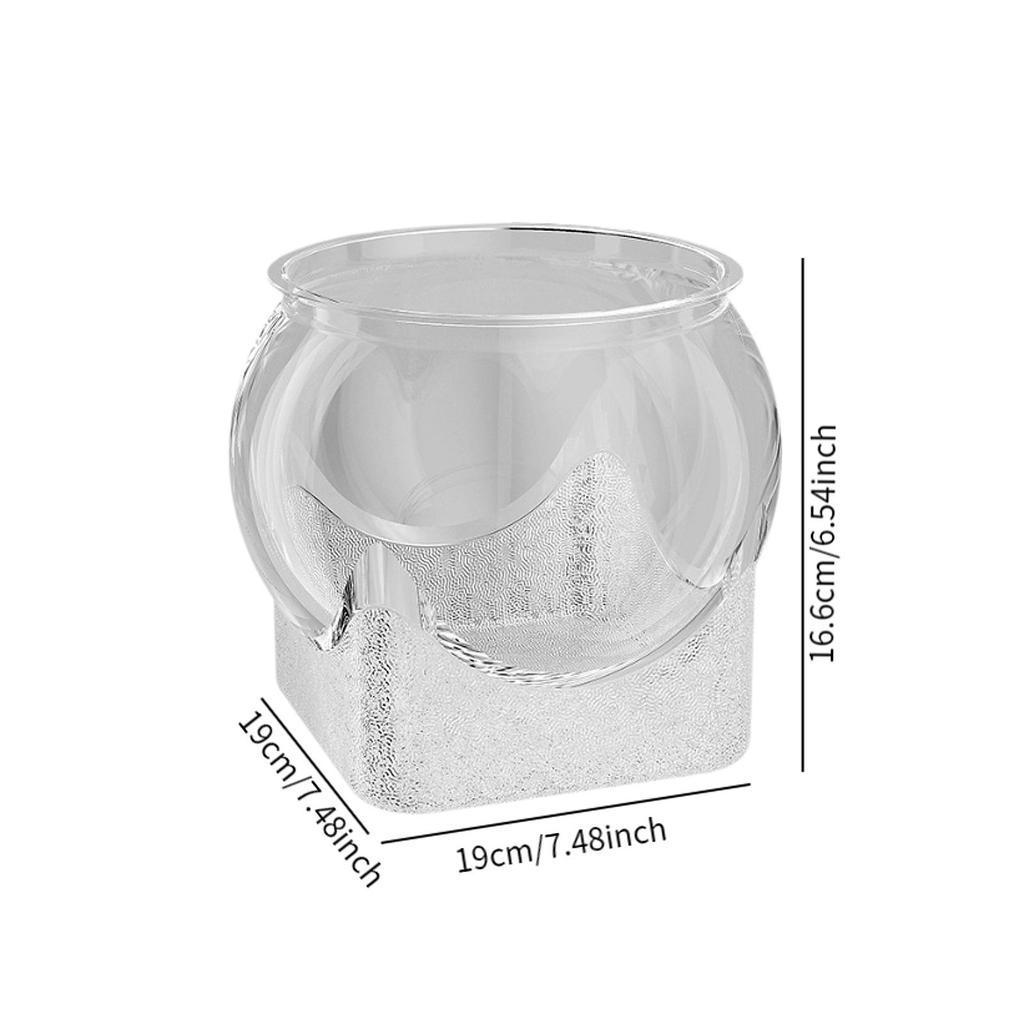 Fish Bowl Tank Accessories Decorative Portable Tabletop Ornament Turtle Viewing