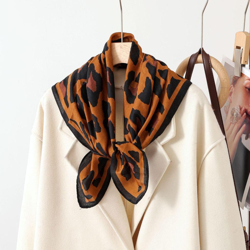 Paisley Patchwork Cotton & Linen Square Scarf for Women - Silk Neck Tie for Shirts, Suits & Waist - Spring/Summer Fashion Accessory