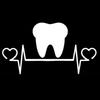 20X10.9CM Tooth Lifeline Heartbeat Vinyl Decal Car Sticker Exterior Accessories for Pontiac Firebird Grand Peugeot 208 307 Seat