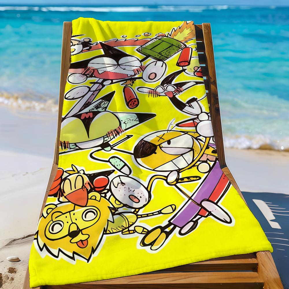 

Manga C-Cyborg Kuro-chanS Towel Sports Quick Dry Travel Camping Gear Sandproof Soft Light Large Beach Towel W40*H60(CM)