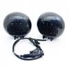 2pcs/Black Housing LED Rally Driving Lights on Front Bumper Grille For BMW MINI Cooper R55 R56 R57 R58 R59 Additional Headlight