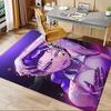 K-pop Charming Purple Fantasy Office Chair Mat: Perfect for Home Decor, Office Use, and Gift Giving