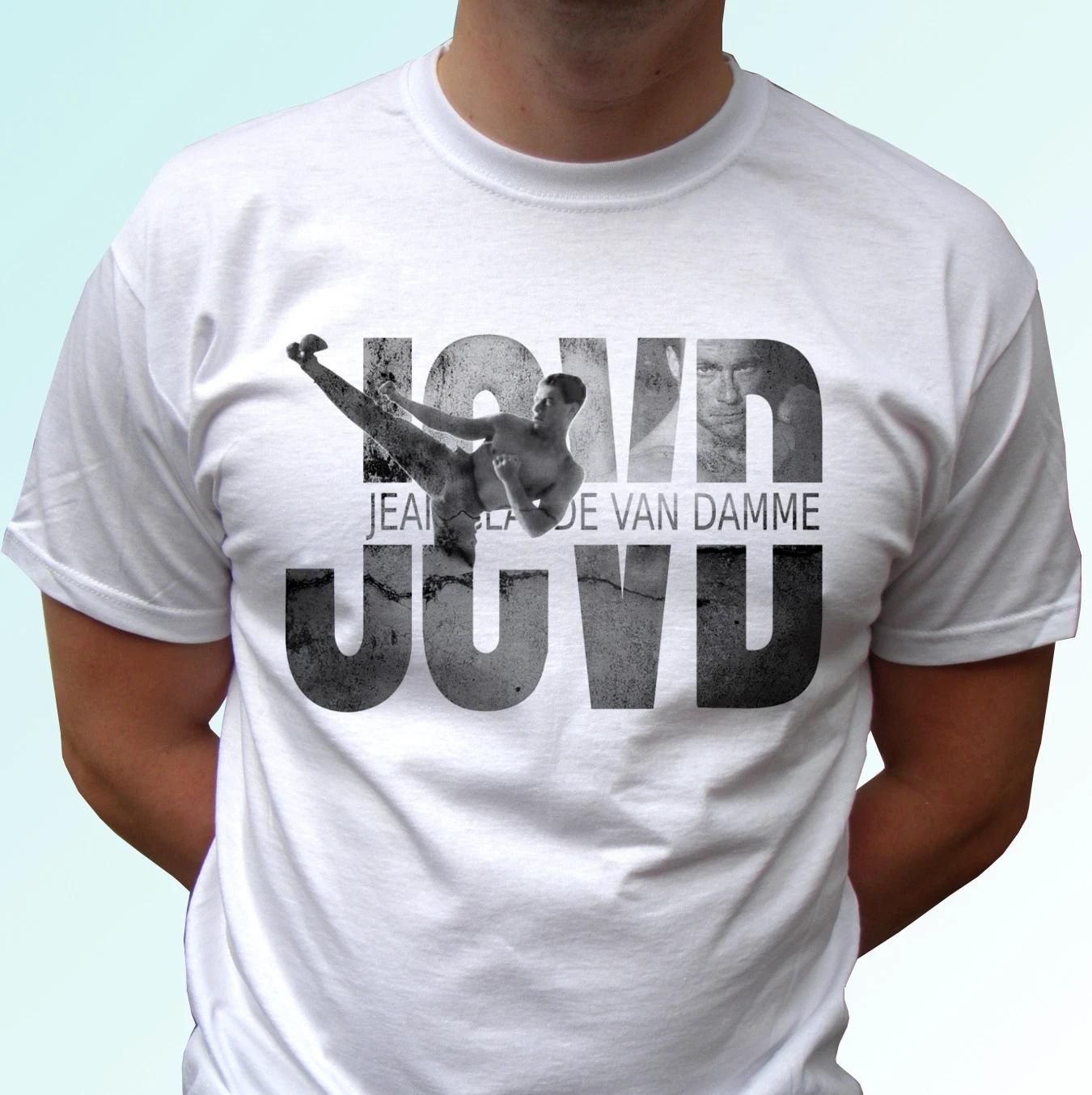 

JCVD logo b&w Jean Claude Van Damme white kids boys T-Shirt top - s and kids sizes 160