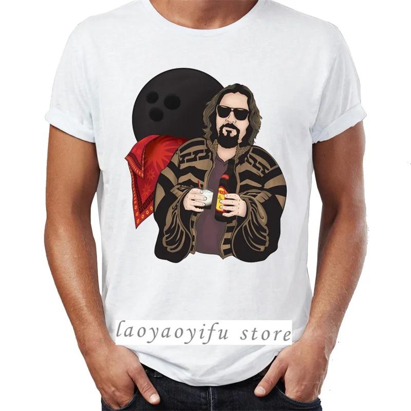 Men Women TShirts The The Big Lebowski The Dude Abide Walter The Jesus Artsy Awesome Artwork Print Tops Unisex Summer XS-4XL