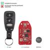 5Pieces Xhorse XKHY21EN Wire Universal Remote Key for Hyundai 3+1 Buttons English Version Working With Xhorse VVDI Key tool