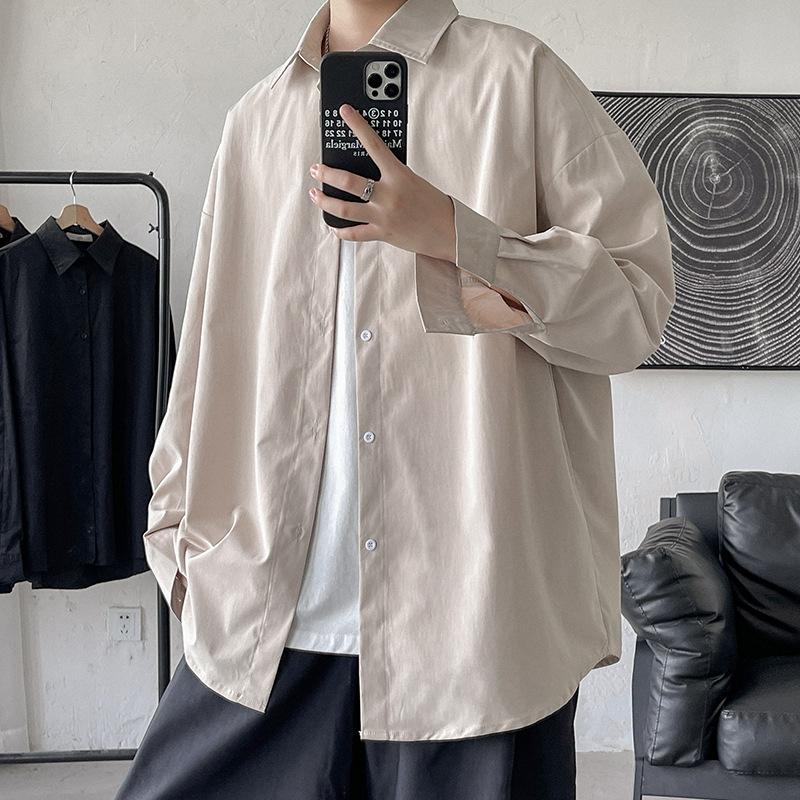 2026 Men Oversize Shirts Spring Men Preppy Shirt Unisex Woman Casual Street Fashion Blouses Streetwear Men Clothing