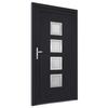 VidaXL Porte d'entrée anthracite 108x200 cm PVC 3187853