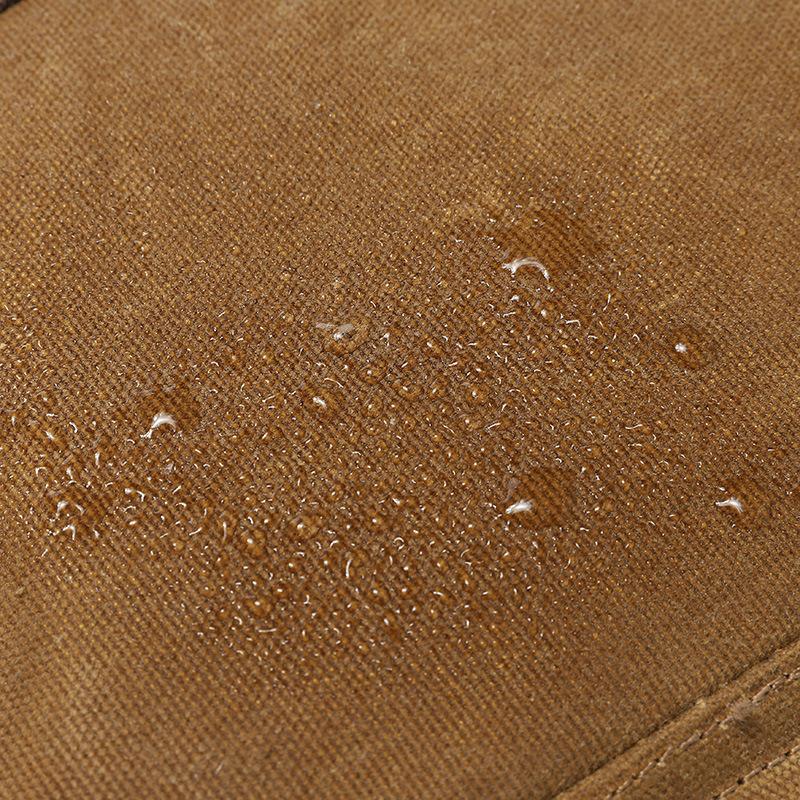 Vintage Canvas Shoulder Bag Fashion Crossbody Bag Wear-resistant Small Chest Bag Men's Leather Briefcase