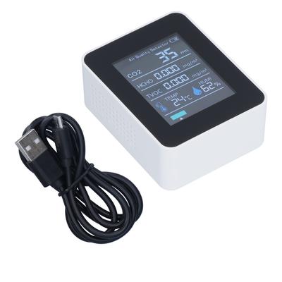 Air Quality Monitor Real Time Smart Colorful Display Clear Alarm System Portable Formaldehyde