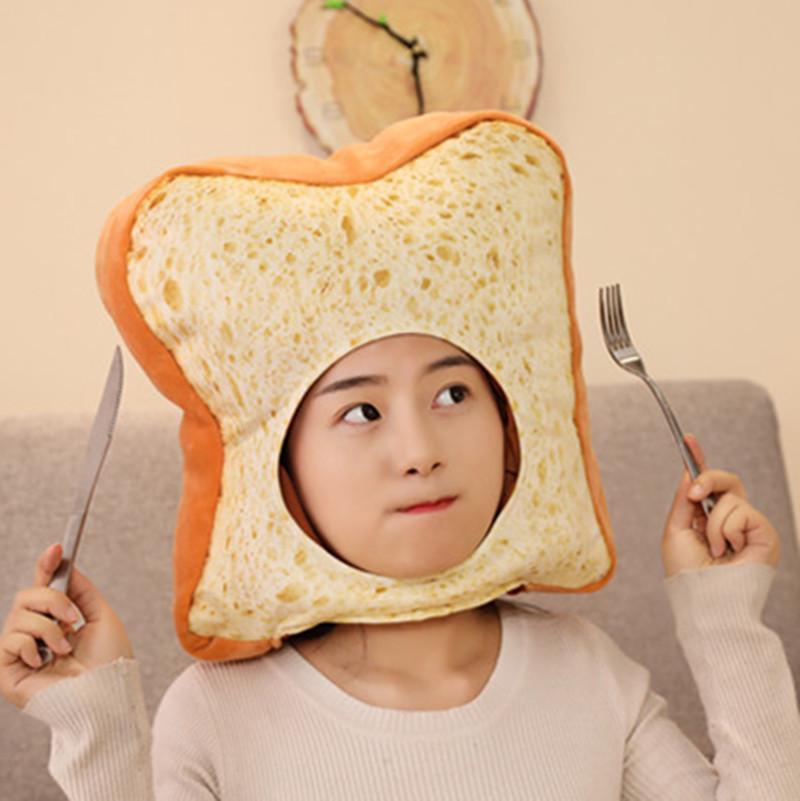 Customized Toast Hat Plush Toy Doll