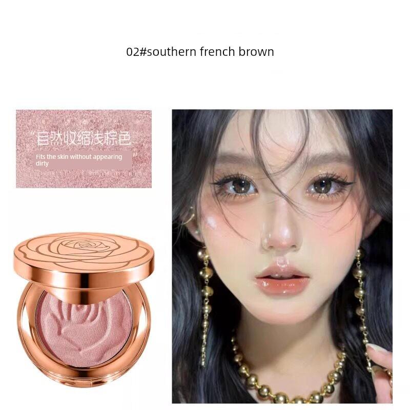 Zhao Lusi's Same Style [Best-Selling Three-In-One Blush] Age-Reducing Blush, Highlighter, Eyeshadow, and Contouring All-In-One Palette New Model